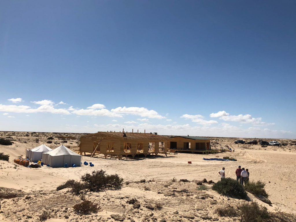 ProTerra Maroc 2019 – während der Errichtung der ersten Gebäude